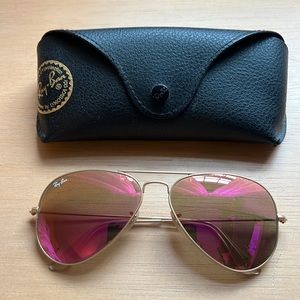 Ray-Ban Aviator sunglasses (pink)